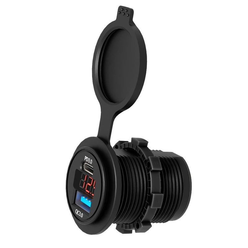 Bluejw Fast Car Charger USB C PD 36W, 12V/24V Dual Port QC 3.0 USB Car Adapter Power Outlet Socket for Automobile, Supports USB-C Power Delivery - Image 3